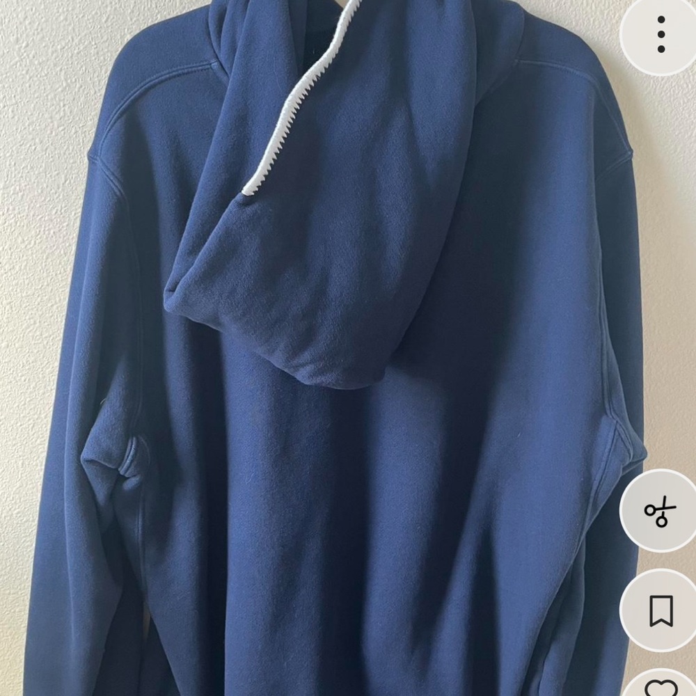 Madhappy Navy Varsity Collection Hoodie Sweatshirt - Picture 3 of 3